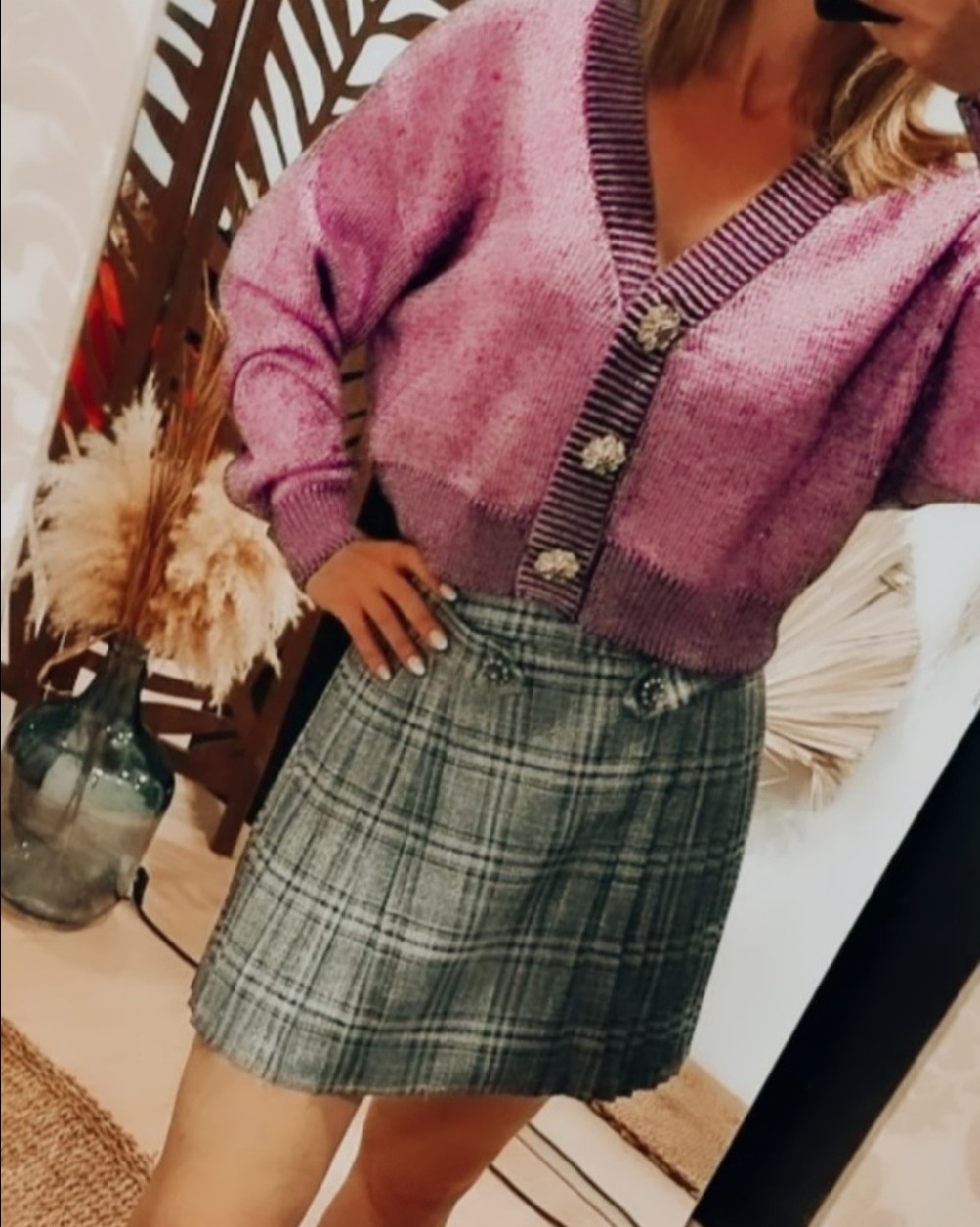 CHAQUETA MALVA JOYA