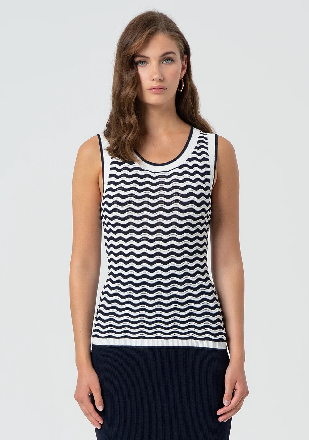 CAMISETA ONDAS MARINO