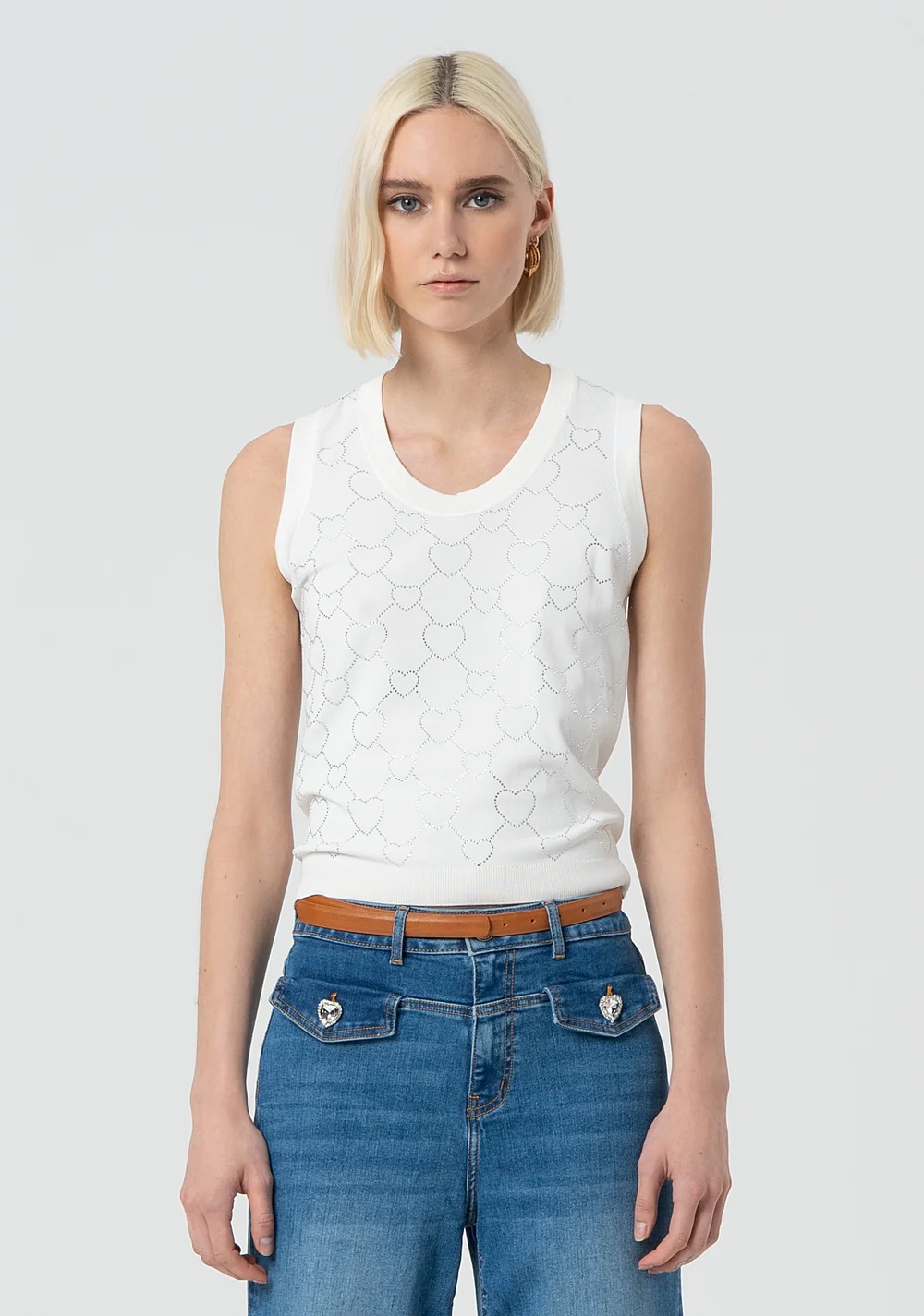 TOP BLANCO CORAZONES STRASS