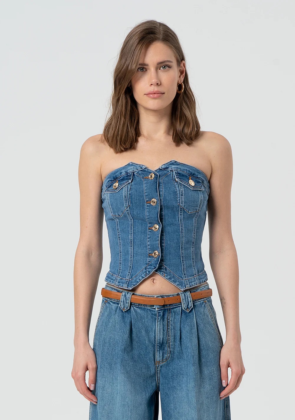 BUSTIER SLIM FIT DENIM