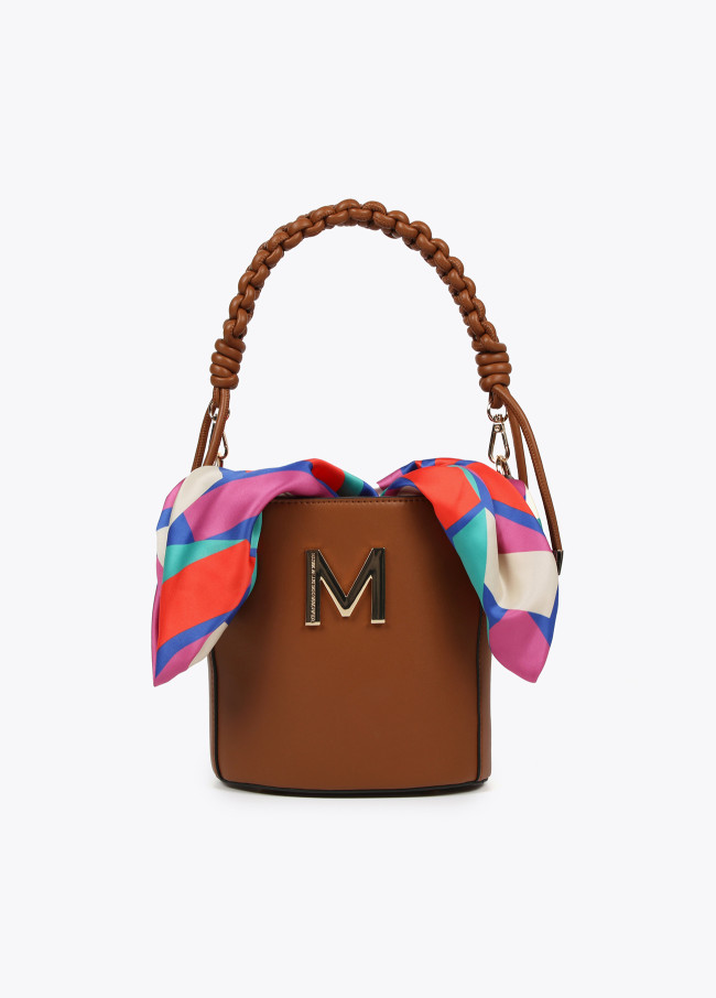 BOLSO BOMBONERA ASA TRENZADA