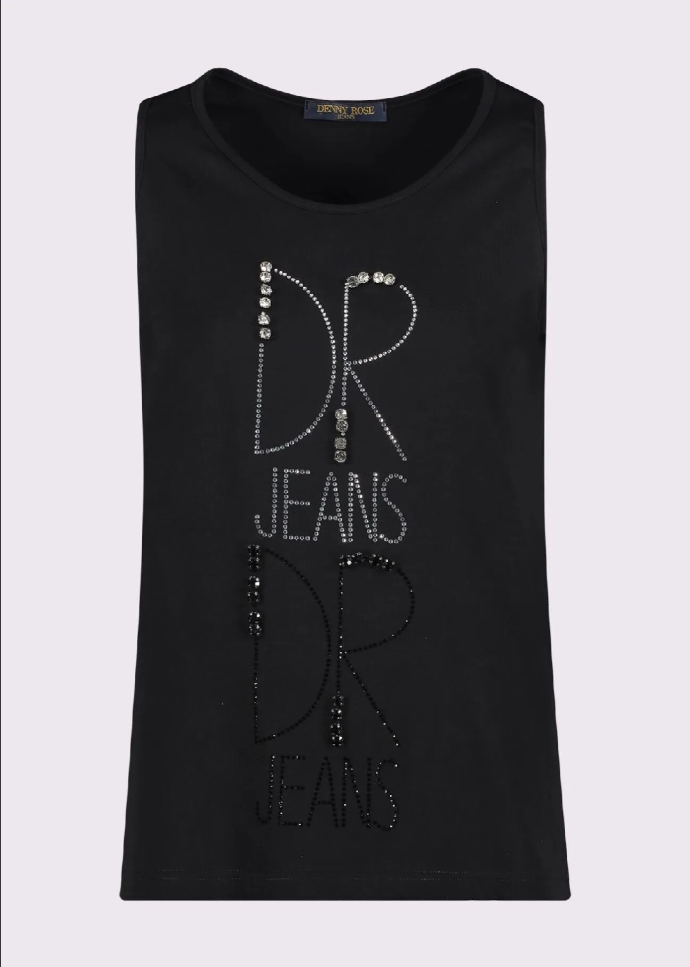 TOP NEGRO LOGOTIPO DOBLE