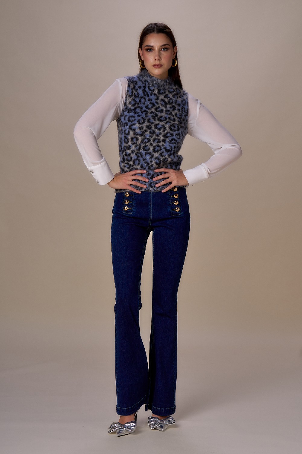 JEANS BOTONES ORO NOSECRETS