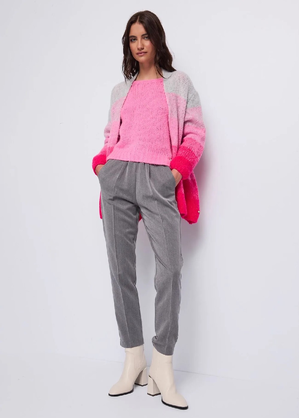 PANTALÓN GRIS CORDÓN