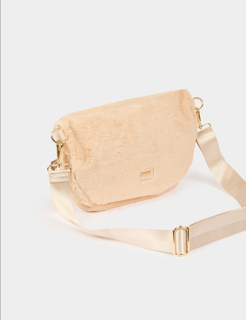BOLSO RIÑONERA PELO BEIGE