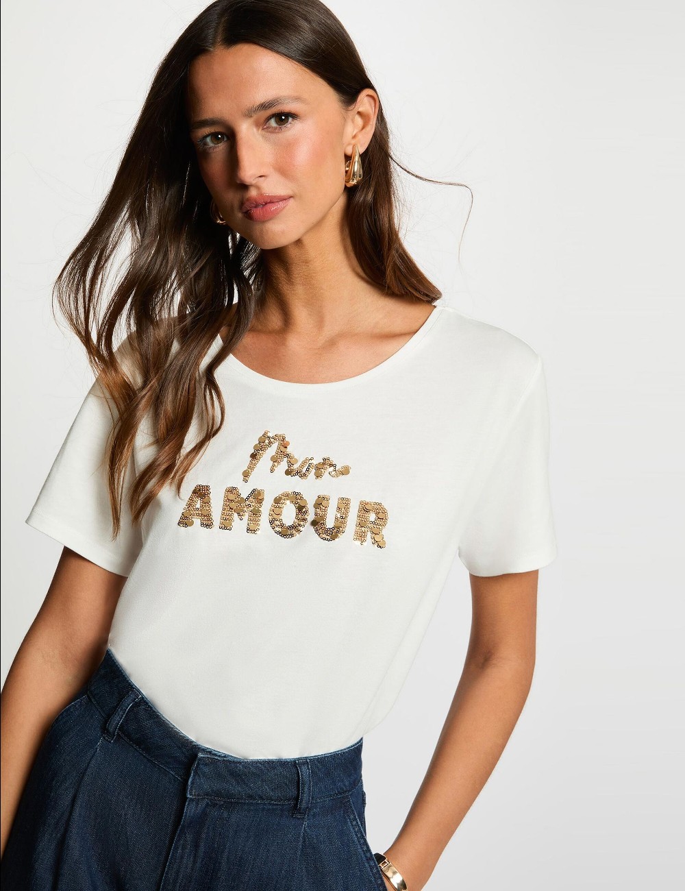 CAMISETA BLANCA AMOUR MORGAN