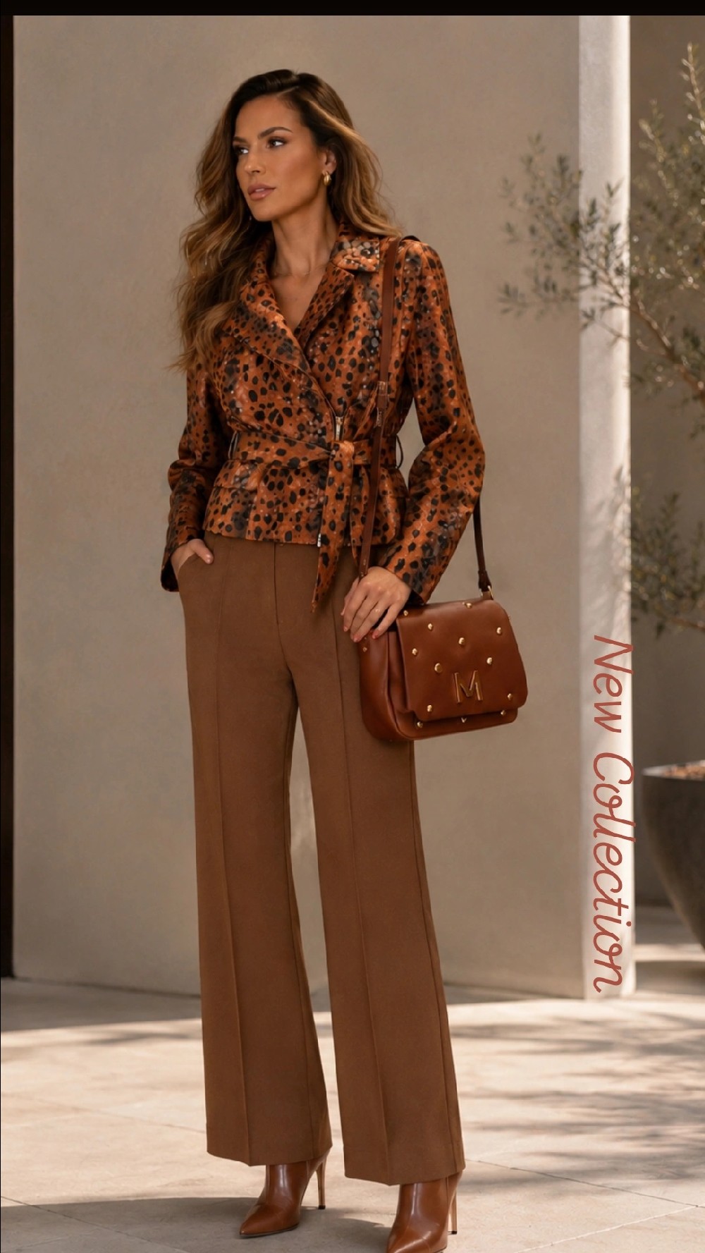 PANTALÓN CON GOMA Y ATADO CINTURA