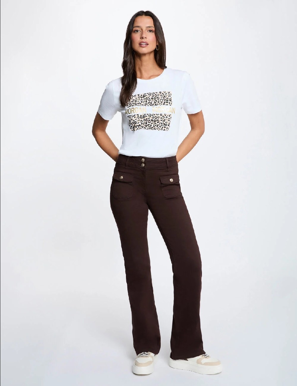 PANTALÓN POLEME MARRÓN MORGAN