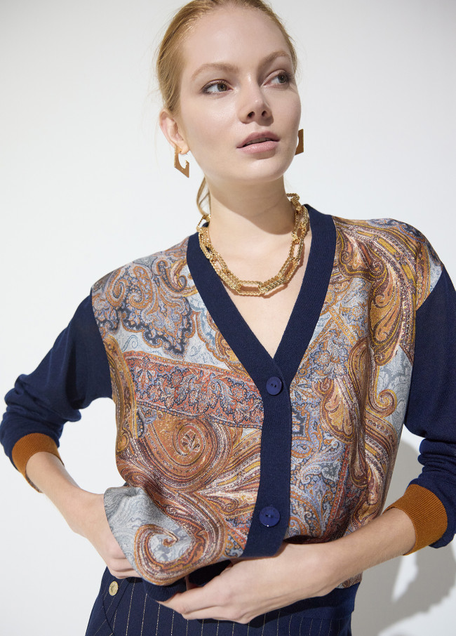 CARDIGAN ESTAMPADO PAISLEY